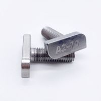 Tornillos de Riel con Cabeza Plana en T de Acero Inoxidable 304 M8 M10 para Sistemas de Montaje Solar, Venta al por Mayor de Fijaciones de Ferretería