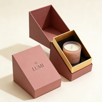 Boîte magnétique pour bougie parfumée GOTOP avec doublure résistante à la chaleur et texture mate, emballage cadeau de luxe anti-explosion