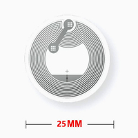 Etiqueta NFC programable de 13.56mhz con chip Ntag215 para proyectos creativos de bricolaje, venta al por mayor, logotipo personalizado, ecológica, de primera calidad