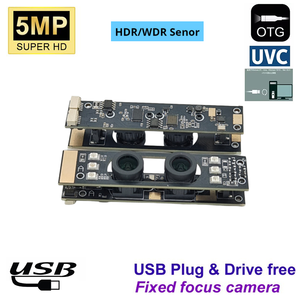 Mini Cámara USB con IA de Doble Lente RGB, Reconocimiento Facial 3D, WDR HDR de 5MP, Amplio Rango Dinámico, Módulo de Cámara con Reconocimiento Facial, USB2.0 <span class=keywords><strong>IR</strong></span> - Product Image 2