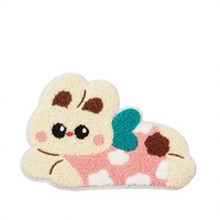 Parche Bordado a Máquina de Perrito, Aplique de Tela Bordado a Mano para Perros Pequeños, Adorno de Felpa para Ropa, Lindo Gorro