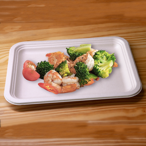 Assiettes en papier carrées <span class=keywords><strong>de</strong></span> grande taille entièrement biodégradables, en pulpe <span class=keywords><strong>de</strong></span> canne à sucre, pour le camping, les fêtes, les écrevisses, les homards, les fruits <span class=keywords><strong>de</strong></span> <span class=keywords><strong>mer</strong></span> - Product Image 6