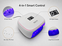 Nouvelle Lampe à Ongles LED Portable Rechargeable de Haute Qualité 2026 Magic One avec Base Métallique Intérieure et Miroir, Lumière d'Ambiance LED