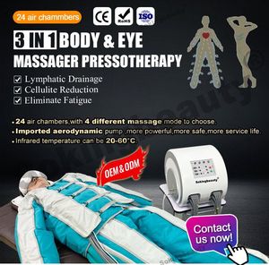 Sepatu bot Pressotherapy 8 chamders, perangkat pijat pemulihan Detox Pelangsing Badan kompresi udara drainase limfatik - Product Image 2