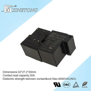 Relais électrique miniature Sinetong NB90E-24S 4 broches haute puissance 24V 30 Amp 1A Forme de contact 40A Courant de charge Protection scellée - Product Image 2