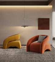 Nouveau design, fauteuil d'appoint moderne avec accoudoirs, chaise longue de salon, chaise de détente occasionnelle