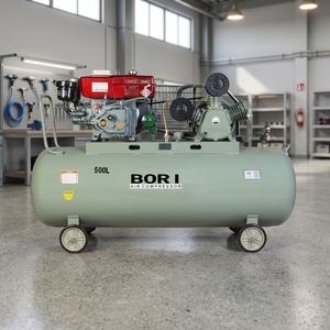 Nouveau design, vente chaude, compresseur d'air diesel portable robuste et durable, lubrifié par piston, refroidi par air, 32cfm, 10 CV, 1,25 Mpa, 500L - Product Image 4