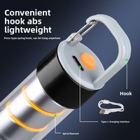 Nouvelle Lampe Torche Laser Mini Blanche 2025, Puissante, Rechargeable, Portable, LED, en Alliage d'Aluminium, pour Camping et Activités Extérieures