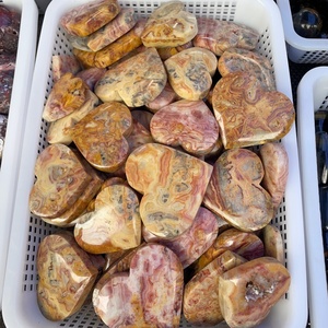 Cristales Curativos de Ágata Natural al por Mayor, <span class=keywords><strong>Corazones</strong></span> de Piedra Pulida de Primera Calidad para Decoración del Hogar y Feng Shui - Product Image 5