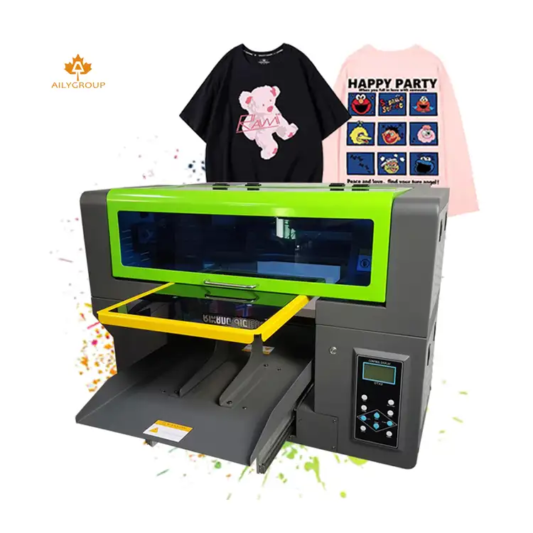 Impressora digital de alta velocidade, direta para vestuário, camiseta, impressora
