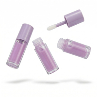 Tube de brillant à lèvres transparent vide avec bouchon à vis, emballage cosmétique, applicateur, option logo personnalisé, marque de maquillage L616-1, modèle 23mm
