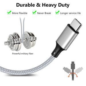 3in1 USB C/three TYPE C Heads Cable 3 in 1 Multi USB Charging Short Travel Size Cord <strong>for</strong> Samsung Android <strong>for</strong> Smartphones - Product Image 4