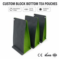 Bolsa de Fondo Cuadrado de Aluminio para Envasado de Té, con Impresión en Huecograbado PE