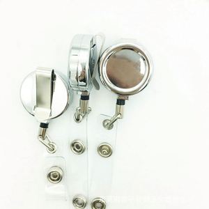 Best Quality Custom Logo Round Metal Aluminium Alloy Badge Holder Reel Novelty Nurse Gift - Product Image 2
