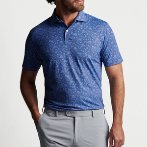 OEM Logo personnalisé Impression brodée sublimation séchage rapide coupe ample Performance polos de golf Camisas pour hommes - Product Image 5