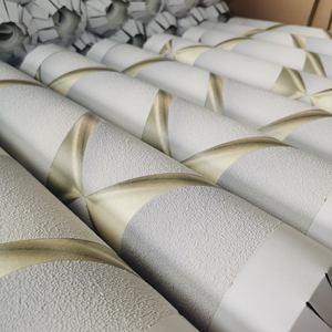 วอลเปเปอร์ <span class=keywords><strong>Shunmei</strong></span> ผ้ากำมะหยี่0.53เมตรม้วนวอลเปเปอร์หนังกลับดีไซน์ทันสมัย - Product Image 4