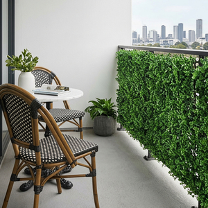 Panneau de feuillage d'eucalyptus artificiel, tuile de jardin vertical, mur végétal, tapis d'herbe, toile de fond pour décoration intérieure et extérieure - Product Image 5