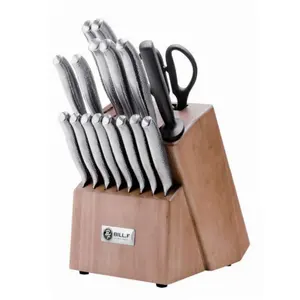 High Quality Professional 14-piece Stainless Steel Chef Knife Set Kitchen Knife set With Wood Block Kitchen