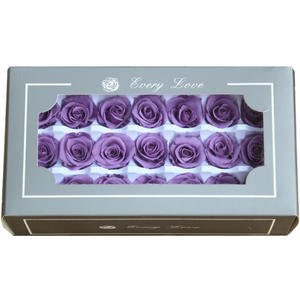 2026 21 pièces Rose éternelle 2-3CM de diamètre Fleurs Matériel Boîte cadeau Mini rose préservée Fleur préservée en boîte - Product Image 4