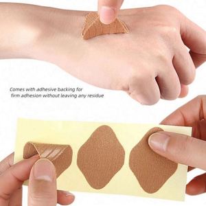 Patch protecteur de pieds respirant non-abrasif unisexe, hydrate et réduit les callosités rugueuses, adhésif pour application sur la semelle et le talon - Product Image 3