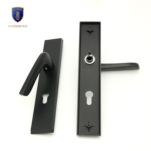 Ánh Sáng Màn Hình Đôi Mặt Khóa Cửa Gỗ Với Xử Lý - Product Image 3