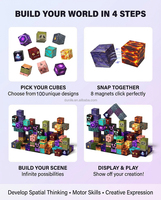 Meilleur ensemble de blocs magnétiques pour enfants et tout-petits, jeu de construction éducatif STEM 3D coloré, certifié CE, prêt à être expédié