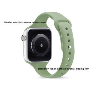 Bracelets de montre intelligente en silicone à ajustement inversé, fins et élégants, compatibles avec les fermoirs papillon de 38 mm/40 mm/41 mm/42 mm/44 mm/45 mm - Product Image 2