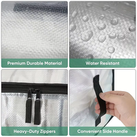 Organisateur de vêtements pliable sacs de rangement à fermeture éclair pour la maison pour couvertures couettes matelas stockage d'épicerie ou organisation de déménagement