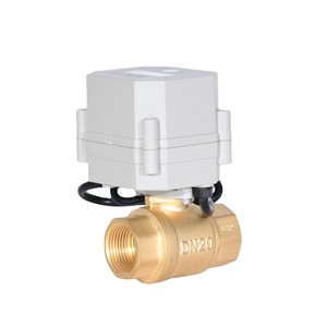 TONHE Electric Ball Valve DN20 Threaded Brass Automatic Drain For Sewage Water Control - Product Image 3