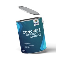 Étiquette autocollante personnalisée pour seau de peinture avec logo privé, effet métallique imperméable, autocollants pour bidons de peinture métalliques