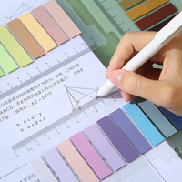 Marcadores de Página, Pestañas Adhesivas para Índice, Notas Adhesivas, Banderitas Escribibles, Marcadores Autoadhesivos, Regla para Cuaderno