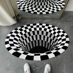 Alfombra con patrón de bandera de forma redonda para Centro, tamaño personalizado, área hecha a mano, habitación de niños, alfombra hecha a mano, alfombra circular personalizada - Product Image 5