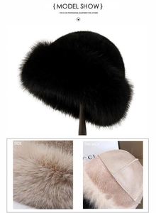 Nouveaux chapeaux seau 2025 pour l'automne, en fausse fourrure et en peluche, épais et chauds, élégants et raffinés. - Product Image 3