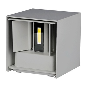 Applique murale - lampe carrée, 5w, puce Bridgelux, couleur grise, température de lumière 4000k, idéale pour l'éclairage - Product Image 1