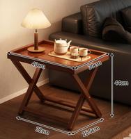 Nouvelle table basse pliable, table d'appoint portable mini pour salon, usage domestique