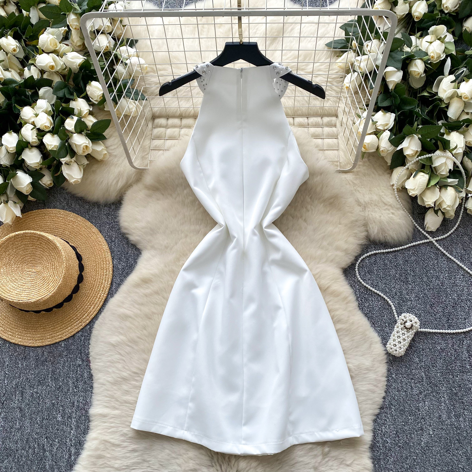 sachin and babi light blue dress 12 Types of Shoes to Elevate Your Minidress Mood This Season main image 1
