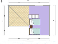 Villa traditionnelle de luxe en bois préfabriquée pour des vacances rurales pour chambre à coucher cuisine salon