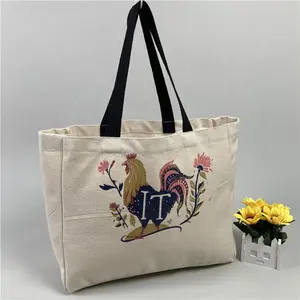 Canvas Fashion Knot Wrist Bag shopping Bag Colorful Canvas Tote Bag With Customise Logo