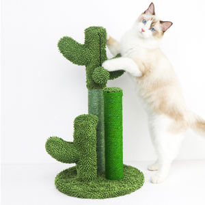 Tiragraffi di Lusso a Forma di Cactus in Sisal, Struttura per Affilare le Unghie, Arredo Gioco per Gatti e Gattini - Product Image 4