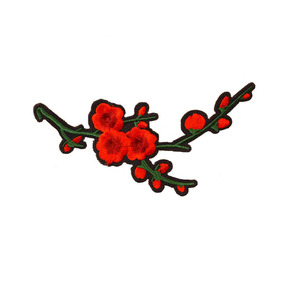 Comercio al por mayor de alta calidad de la muestra libre personalizado coser en la flor applique bordado para la ropa - Product Image 1