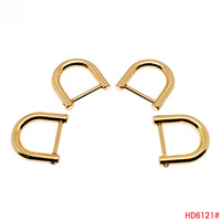 Harga Pabrik Mini Size Connect Buckle U Shape Hook Strap Screw Hang Hook Detachable D Rings untuk Tas Tangan