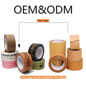 Sinh thái thân thiện Brown dính Single Side biểu tượng tùy chỉnh in tự dính Kraft băng giấy để đóng gói - Product Image 3