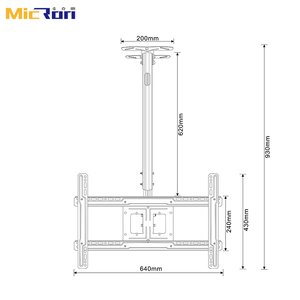 Soporte de Techo para TV Económico y Resistente de 42-75 Pulgadas, Máx. 35 Kg, VESA 680*480mm - Product Image 6