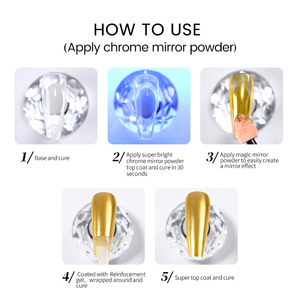 BORN PRETTY-Vernis à ongles en gel métallisé pour salon, avec base chromée <span class=keywords><strong>effet</strong></span> <span class=keywords><strong>miroir</strong></span>, finition brillante, 10ml - Product Image 6