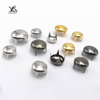 Boutons-pression magnétiques personnalisés en usine, rivets en strass, forme de fleur, alliage de zinc, griffes, clous en cristal, Guangdong Leather