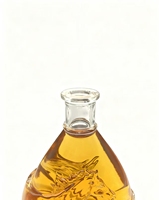 Bouteilles en verre transparentes personnalisables avec logo, 700 ml et 750 ml, pour l'emballage de Tequila, Rhum, Vodka – Vente chaude directe usine