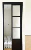 Puerta Interior de Madera PT para Jardín con Doble Acristalamiento de Vidrio Templado y Característica Resistente al Agua
