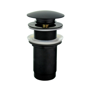 Venta directa de fábrica, desagües de residuos de botón pulsador de latón personalizados para baño, residuos de <span class=keywords><strong>fregadero</strong></span> Click Clack <span class=keywords><strong>con</strong></span> desbordamiento - Product Image 4