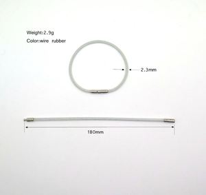 Yiwang พวงกุญแจลวดสแตนเลสพวงกุญแจล็อคลวดดีไซน์ใหม่สวยงาม - Product Image 3