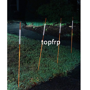 เสาไฟเบอร์กลาสสำหรับทางรถวิ่งและทำเครื่องหมายหิมะ พร้อมแถบสะท้อนแสง (5, 6, 8, 10 นิ้ว) บริการตัดตามขนาด สีส้ม แดง เขียว น้ำเงิน เหลือง - Product Image 6